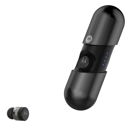 Motorola Lifestyle VerveBuds 400 - Auricolari wireless - Mini Cuffie In Ear - Waterproof - 9h - mono o doppia Compatibile con Alexa, Siri e Google Now - Nero, taglia unica