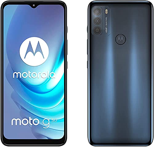 Motorola Moto G50 - Smartphone 128GB, 4GB RAM, Dual Sim, Steel Gray