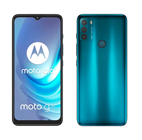 Motorola Moto G50 - Smartphone 128GB, 4GB RAM, Dual Sim, Aqua Green