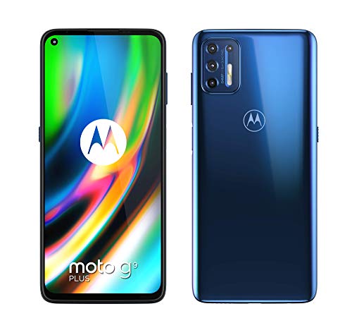 Motorola Moto G9 Plus - Smartphone 128GB, 4GB RAM, Dual Sim, Indigo Blue [Versione Spagnola]