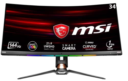 MSI Optix MPG341CQR Monitor Gaming 34  Curvo, Display 21:9 UWQHD (3...