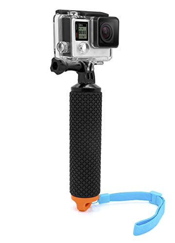 MyGadget Bastone Galleggiante per Action Camera - Impugnatura Impermeabile - Braccio Hand Grip per GoPro Hero 10 9 8 7 Xiaomi Yi Insta360 - Arancione