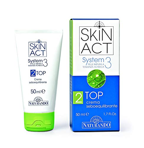 NATURANDO SKIN ACT TOP Tubo da 50 Ml- Crema seboequilibrante per pelle impura a tendenza acneica