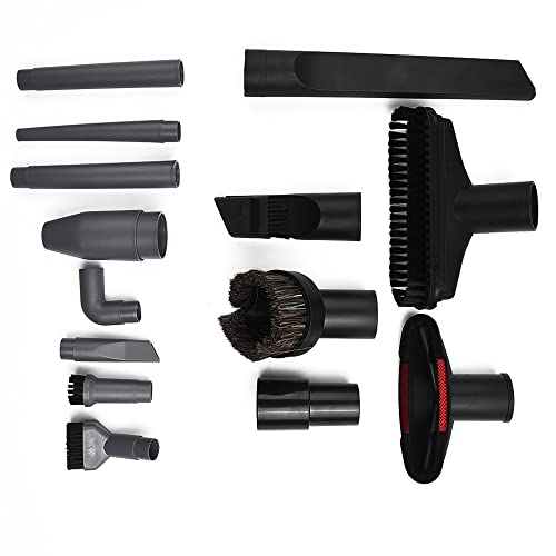 NC 15 pezzi accessori per aspirapolvere domestico testa di aspirazione piatta ugello spazzola per capelli universale 32 mm   35 mm, nero
