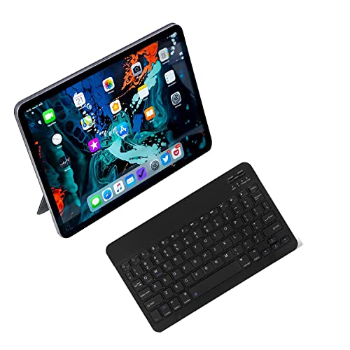 NEVYTOL 10 in Tastiera Wireless Retroilluminata, Tastiera Bluetooth per Tablet, Tastiera Bluetooth per Pad, iPhone, Tablet, Smartphone, Laptop