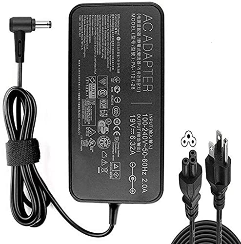 New 19V 6.32A 120W Laptop Adapter A15-120P1A PA-1121-28 AC Power Charger for ASUS FX504 UX510UW N56J N56VM N56VZ N750 N500 G50 N53S N55 Laptop