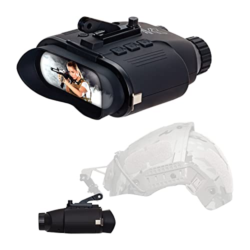 Nightfox Cape - occhiali visione notturna - ingrandimento 1x - illuminazione infrarossa nascosta a 940 nm - registrazione video - raggio 50 m - perfetti per il softair