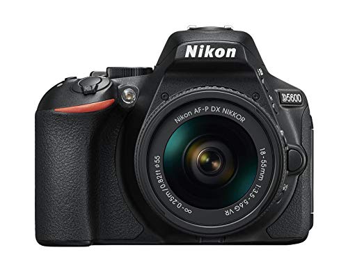 Nikon D5600 Fotocamera Reflex Digitale con Obiettivo AF-P DX NIKKOR 18-55mm VR, 24,2 Megapixel, LCD Touchscreen ad Angolazione Variabile 3 , Nero
