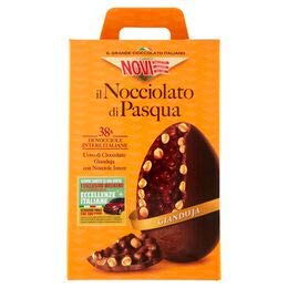Novi Il Nocciolato di Pasqua Uovo di Cioccolato Gianduia con il 38% di Nocciole Intere Italiane - 370g