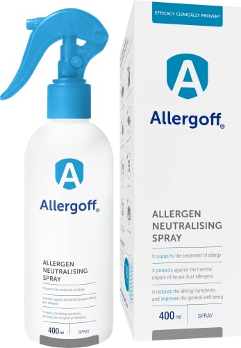 Novokill Allergoff Spray Antiacaro | 400ml Anti Acaro Spray per Materassi | Aiuta con allergia polline | Buono in combinazione con Coprimaterasso Antiacaro Matrimoniale e Aspirapolvere Antiacaro