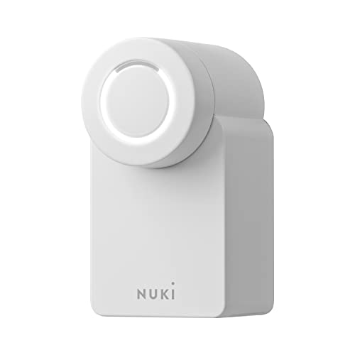 Nuki Smart Lock 3.0, serratura smart per la porta di casa, serratura elettronica con Door Sensor facile da installare, prodotto certificato AV Test, bianco