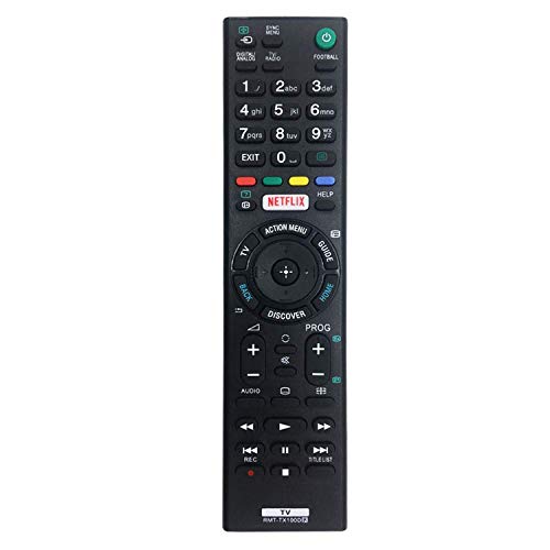 Nuovo telecomando TV di ricambio RMT-TX100D per Sony Bravia Telecomando adatto per Sony Smart TV - RMT-TX100D RMT-TX101J RMT-TX102U RMT-TX102D - Nessuna impostazione richiesta