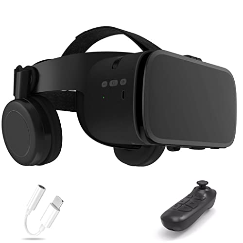 Occhiali VR, Visore Realtà Virtuale, Cuffie 3D VR Compatibile con Tutti Gli, Lente Regolabile per Film e Giochi 3D, per iPhone 13 Pro Max 13 Pro 13 12 11, per Samsung Galaxy S21, Huawei, Xiaomi