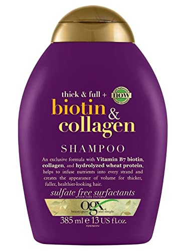 OGX Shampoo senza solfati e parabeni per la crescita dei capelli, b...