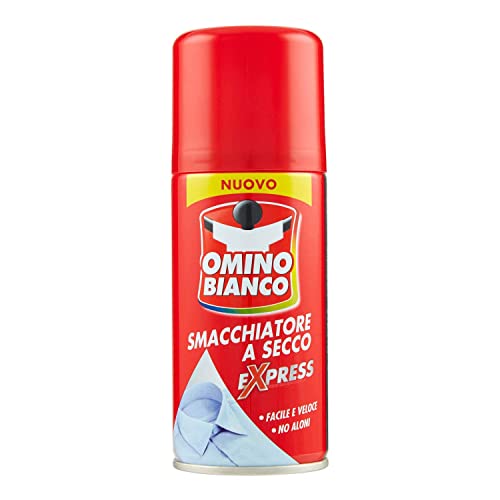 Omino Bianco - Prodotto Specifico per Rimuovere Macchie Intense, Smacchiatore Spray a Secco Expess, Azione Immediata Senza Aloni, 125 ml