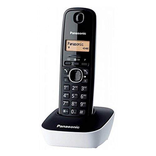 Panasonic KX-TG1611SPW Telefono cordless, Colore Nero e Bianco [Versione Spagnola]