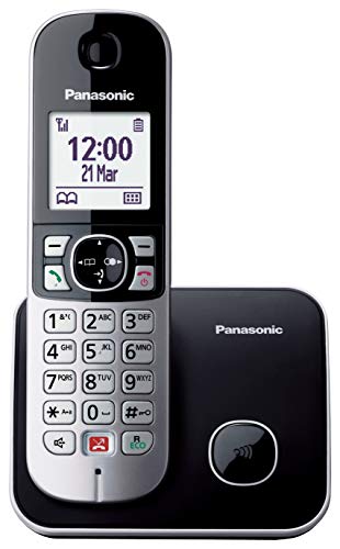 Panasonic KX-TG6851JTB Telefono Cordless DECT, Schermo LCD da 1.8 ,...