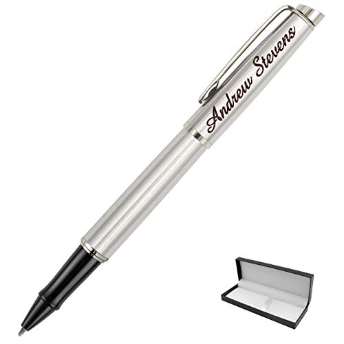 penna personalizzata, penna regalo personalizzata con il tuo nome o testo, anniversario ideale, regalo di compleanno o di laurea, Argento
