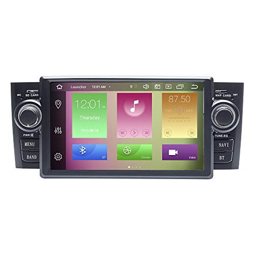 Per Fiat Grande Punto Linea 2007-2012 Android 10.0 Octa Core 4 GB RAM 64 GB ROM 7 Lettore multimediale per auto Supporto per sistema GPS Riproduzione auto TPMS OBD 4G WiFi DAB