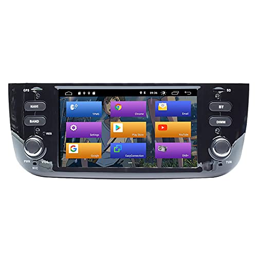 Per Fiat Linea Punto 2012-2015 Android 11 Double Din 6.2  Car Multimedia Navigazione GPS Auto Radio Stereo Auto Auto Play TPMS OBD   4G WiFi DAB SWC