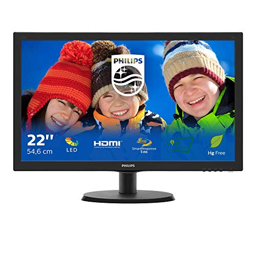 Philips Monitor 223V5LHSB2 Monitor per PC Desktop 22  LED, Full HD,...