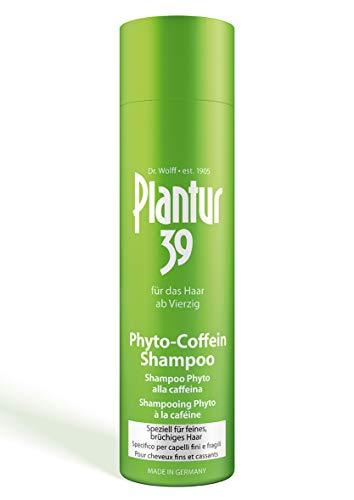 Plantur 39 Shampoo con Phyto caffeina aiuta la naturale crescita dei capelli della donna | Trattamento crescita capelli donna shampoo professionale | Prodotto anticaduta per capelli fini e sfibrati 1x 250ml