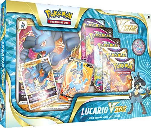 Pokémon TCG: Lucario VSTAR Premium Collection (2 Carte Promo Foil & 5 Booster Pack)