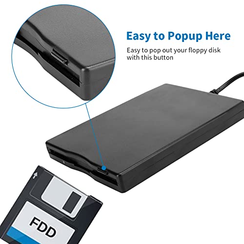Portable Floppy Disk Drive External, Unità Floppy USB 3.0, Lettore...