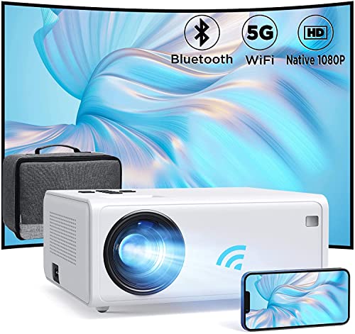 Proiettore Bluetooth 5G WiFi, AKIYO 2022 Full HD Aggiornato Native1...