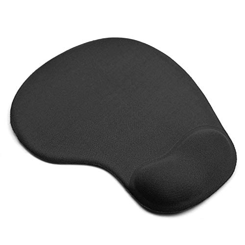 PULABO - Tappetino per mouse con poggiapolso in schiuma, base antiscivolo, design ergonomico, resistente, pratico e durevole