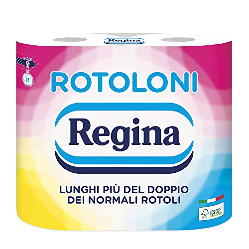 Regina Rotoloni Maxi Carta Igienica, Confezione da 4 Unità