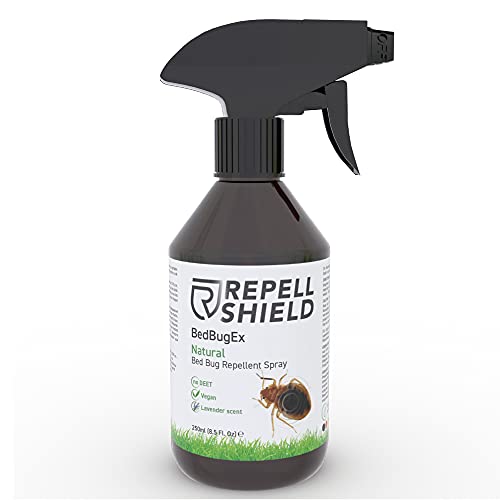RepellShield Spray Anti Cimici da Letto - Efficace Repellente Naturale Anticimici e Pulci - Prodotto Contro Cimici 100% Bio - Disinfestazione da Pulci - Alternativa a Trappole Cimici da Letto, 250ml