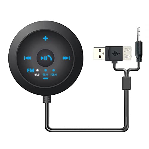 Ricevitore Bluetooth per Auto, Trasmettitore FM Bluetooth 5.0 Vivavoce Kit Lettore MP3 per Auto Microfono Incorporato