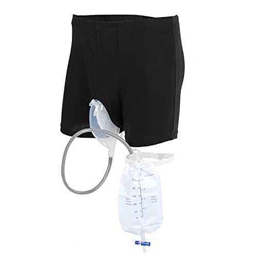Sacca per urina, 500 ml Pantaloni da incontinenza indossabili per uomo Sistema orinatoio con sacca di raccolta Catetere a pipa portatile a tenuta di gamba a prova di perdite Disponibile per(#2)