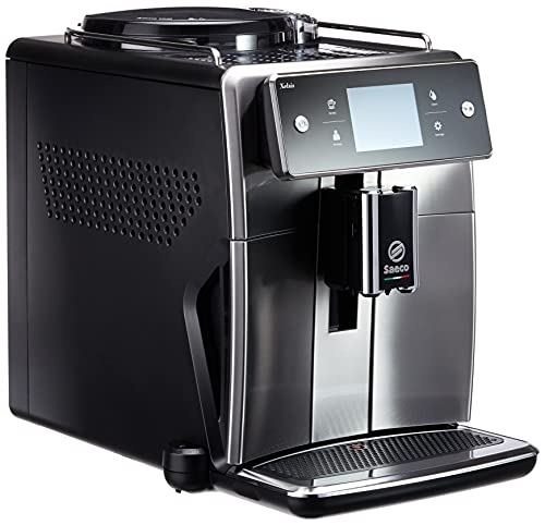Saeco SM7683 10 Xelsis Macchina da caffè automatica, 15 specialità di caffè (touch screen, 6 profili utenti), 18 8, acciaio inox nero