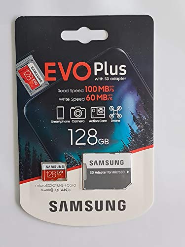 Samsung, Evo Plus, Micro SD SDXC da 128 GB, classe 10 U3, scheda di...