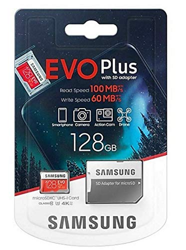 Samsung, Evo Plus, Micro SD SDXC da 128 GB, classe 10 U3, scheda di...