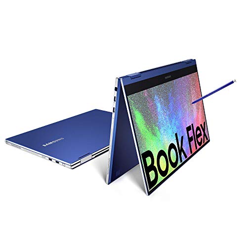 Samsung Galaxy Book Flex, Portatile Wi-Fi 6 Windows | 10 Home, Display Touch Screen 13.3” FHD QLED, Batteria 69.7Wh, RAM 12GB, Memoria 512 GB SSD, Lettore Impronte Digitali, Blue, [Versione Italiana]