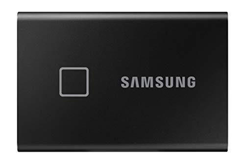 Samsung Memorie T7 Touch MU-PC1T0K SSD Esterno Portatile da 1 TB, USB 3.2 Gen 2, 10 Gbps, Tipo-C, Nero