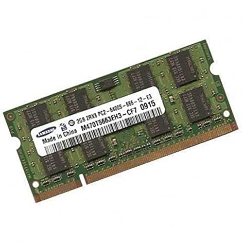 Samsung - Modulo RAM originale, per sistemi DDR2-800 (PC2-6400), 2 GB, 200 pin, 128M x 8 x 16, a doppia faccia