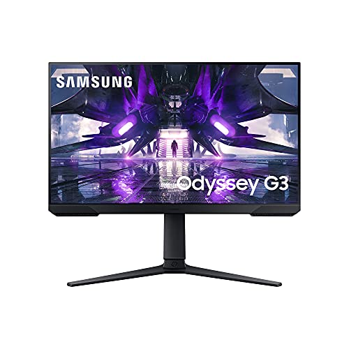 Samsung Monitor Gaming Odyssey G3 (S24AG302), Flat, 24 , 1920x1080 (Full HD), VA, 144 Hz, 1 ms, FreeSync Premium, HDMI, Display Port, Ingresso Audio, HAS, Pivot, Flicker Free, Eye Saver Mode