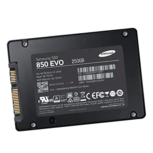 Samsung SSD 250GB 2.5  850 Evo MZ-75E250 MZ7LN250HMJP SATA III 6Gbps