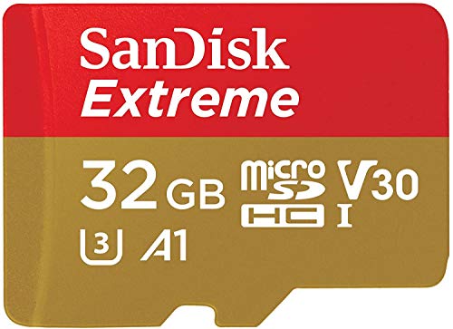SanDisk Extreme 32 GB Scheda microSD per Mobile Gaming, Prestazioni dell App A1, Supporta la Grafica Gioco AAA 3D VR e Video 4K UHD, 100 MB s di Lettura Classe 10, UHS-I, U3, V30