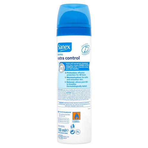 Sanex 150 ml Dermo extra Control anti-perspirant deodorante con mi...