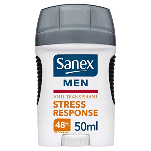 SANEX - Deodorante Anti-Traspirante Sanex Men 48h - Deodorante da uomo in Stick - Protezione anti sudorazione Lunga Durata - Testato Dermatologicamente - 50ml