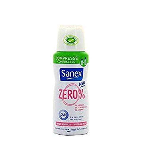 Sanex Deodorante compresso 0% Sensitive 2 x 100 ml – Set di 3