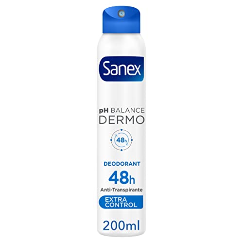 Sanex Deodorante, Dermo Extra-Control, 200 ml