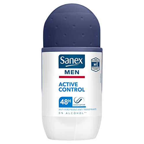 Sanex Deodorante, Men Active Control Deo Roll-On, 50 ml...