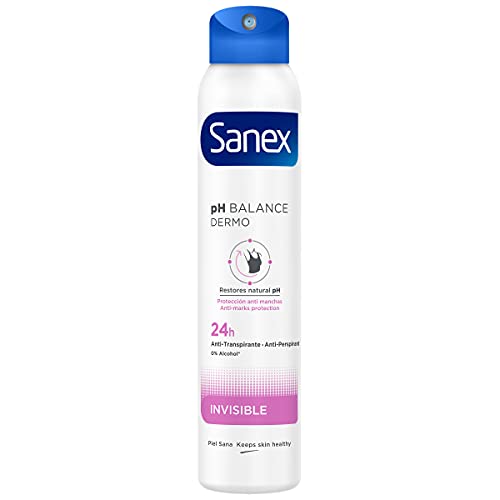 Sanex – Deodorante Spray Dermo – Anti-impronte bianche – 200 ml – Set di 3
