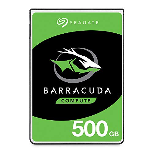 Seagate - Barracuda 500 GB, HDD, SATA, 6 Gb s 5400 giri al minuto, 6,4 cm, 7 mm, 128 MB Cache BLK